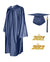 Shiny Graduation Cap and Gown with Tassel Charm Navy