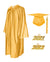 Shiny Graduation Cap and Gown with Tassel Charm Gold