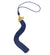 Shiny Graduation Cap and Gown with Tassel Charm Navy