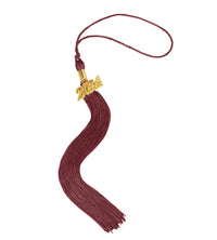 Shiny Graduation Cap and Gown with Tassel Charm Maroon
