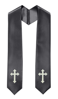 GradPlaza Choir Stole with Embroidery Crosses Adults' Traditional Church Choir Stoles 60"