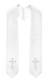 GradPlaza Choir Stole with Embroidery Crosses Adults' Traditional Church Choir Stoles 60"