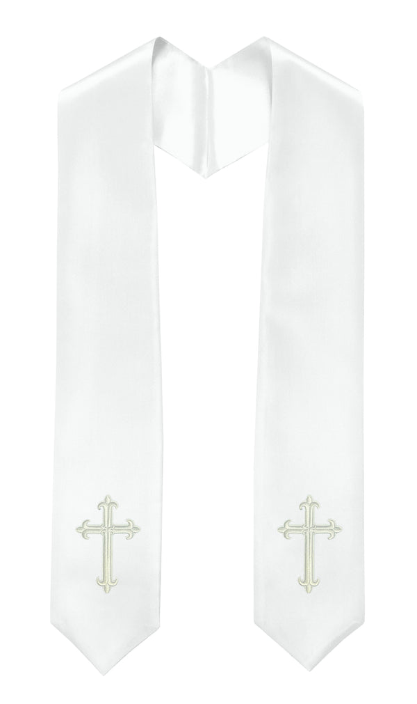 GradPlaza Choir Stole with Embroidery Crosses Adults' Traditional Church Choir Stoles 60"
