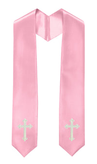 GradPlaza Choir Stole with Embroidery Crosses Adults' Traditional Church Choir Stoles 60"