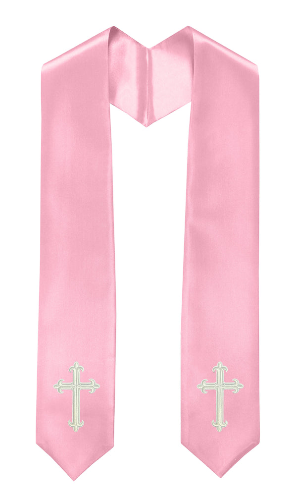 GradPlaza Choir Stole with Embroidery Crosses Adults' Traditional Church Choir Stoles 60"