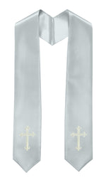 GradPlaza Choir Stole with Embroidery Crosses Adults' Traditional Church Choir Stoles 60"