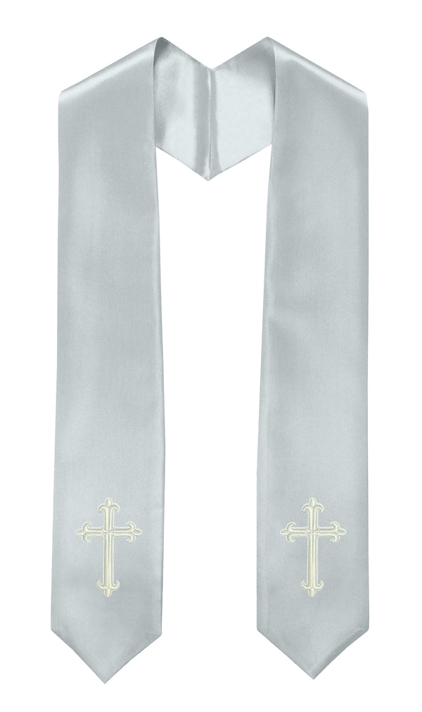 GradPlaza Choir Stole with Embroidery Crosses Adults' Traditional Church Choir Stoles 60"