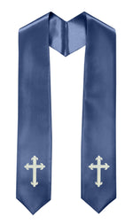 GradPlaza Choir Stole with Embroidery Crosses Adults' Traditional Church Choir Stoles 60"