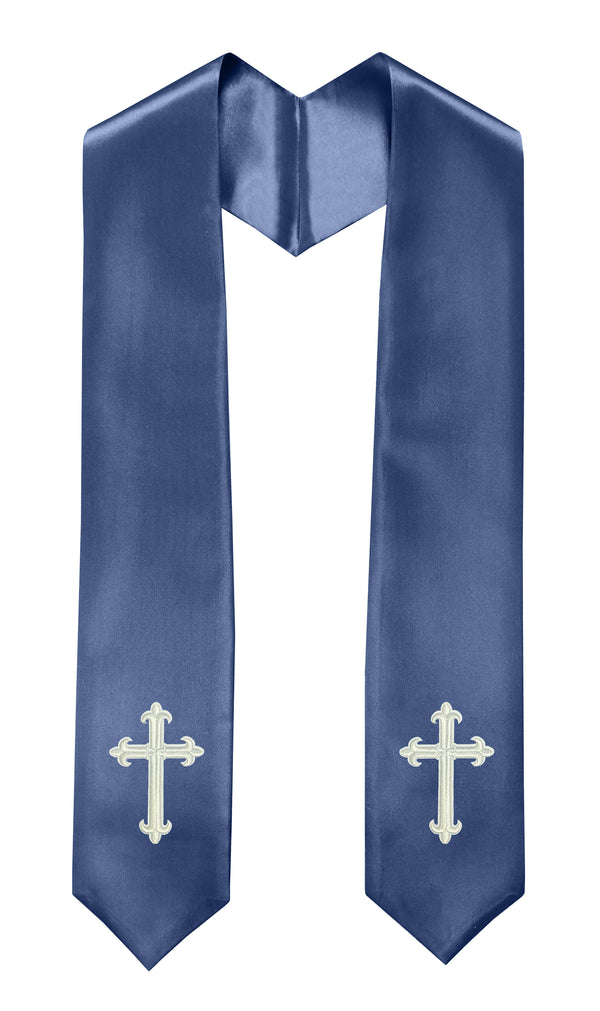 GradPlaza Choir Stole with Embroidery Crosses Adults' Traditional Church Choir Stoles 60"