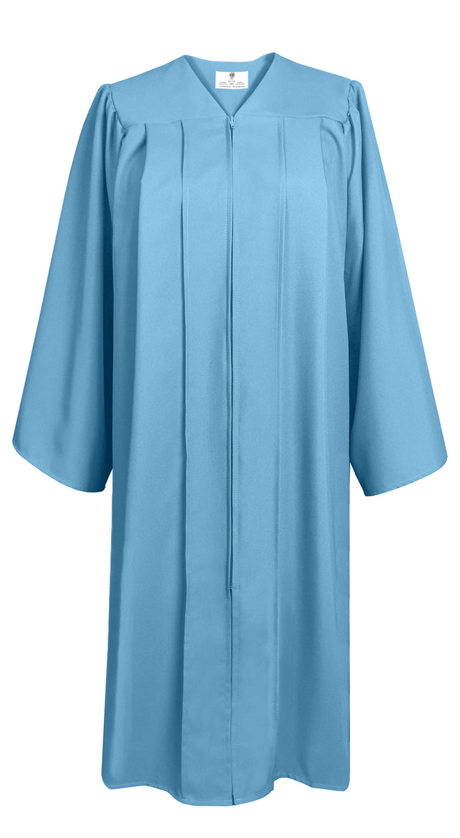 Matte Graduation Gown Choir Robe for Confirmation Baptism Sky blue ...
