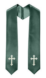 GradPlaza Choir Stole with Embroidery Crosses Adults' Traditional Church Choir Stoles 60"