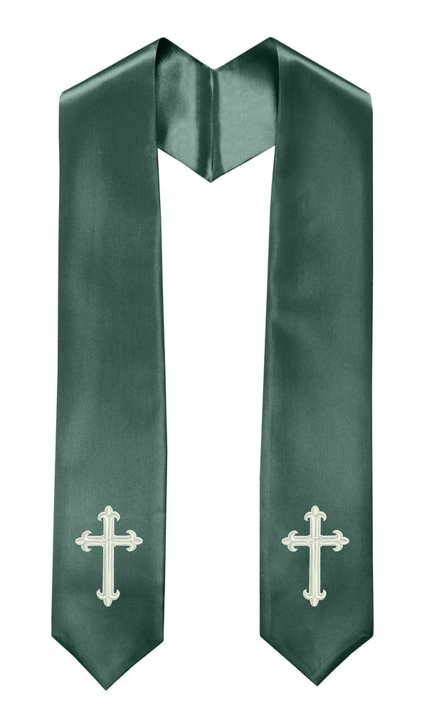 GradPlaza Choir Stole with Embroidery Crosses Adults' Traditional Church Choir Stoles 60"