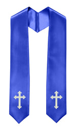 GradPlaza Choir Stole with Embroidery Crosses Adults' Traditional Church Choir Stoles 60"