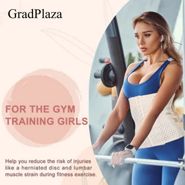 Gradplaza Waist Trainer Corset Zipper Tummy Control Shapewear Breathable Waist Cincher for Women Body Shaper Sport Girdle