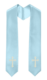 GradPlaza Choir Stole with Embroidery Crosses Adults' Traditional Church Choir Stoles 60"