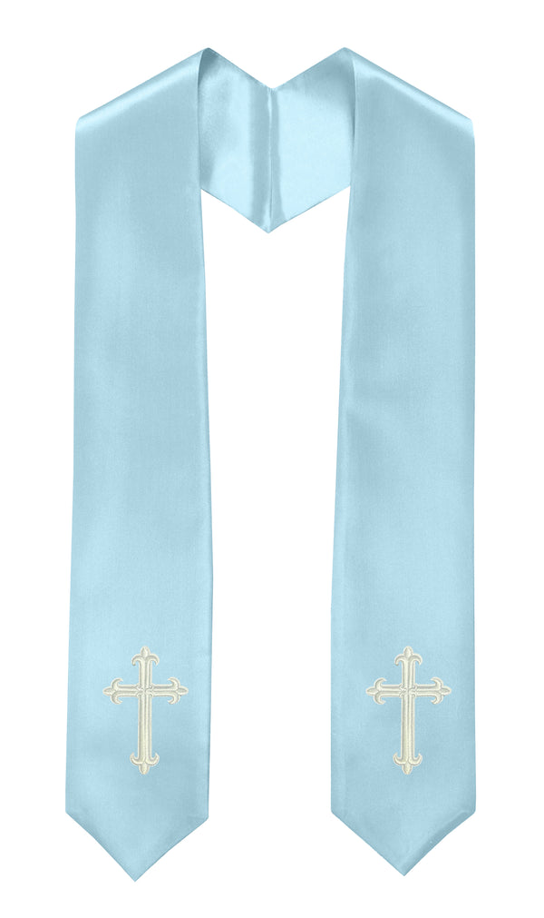 GradPlaza Choir Stole with Embroidery Crosses Adults' Traditional Church Choir Stoles 60"