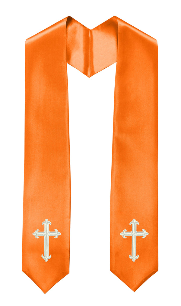 GradPlaza Choir Stole with Embroidery Crosses Adults' Traditional Church Choir Stoles 60"
