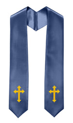 GradPlaza Choir Stole with Embroidery Crosses Adults' Traditional Church Choir Stoles 60"
