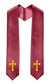 GradPlaza Choir Stole with Embroidery Crosses Adults' Traditional Church Choir Stoles 60"