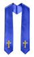 GradPlaza Choir Stole with Embroidery Crosses Adults' Traditional Church Choir Stoles 60"