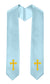 GradPlaza Choir Stole with Embroidery Crosses Adults' Traditional Church Choir Stoles 60"