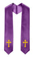 GradPlaza Choir Stole with Embroidery Crosses Adults' Traditional Church Choir Stoles 60"