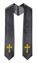 GradPlaza Choir Stole with Embroidery Crosses Adults' Traditional Church Choir Stoles 60"