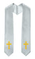 GradPlaza Choir Stole with Embroidery Crosses Adults' Traditional Church Choir Stoles 60"