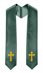 GradPlaza Choir Stole with Embroidery Crosses Adults' Traditional Church Choir Stoles 60"