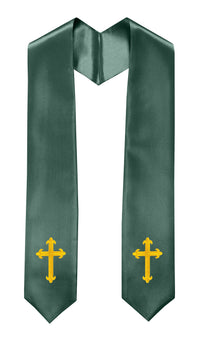 GradPlaza Choir Stole with Embroidery Crosses Adults' Traditional Church Choir Stoles 60"