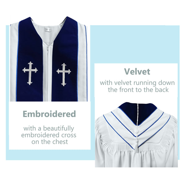 GradPlaza Customized Deluxe Priest Robe For Church Clergy Clothing