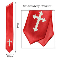 GradPlaza Choir Stole with Embroidery Crosses Adults' Traditional Church Choir Stoles 60"