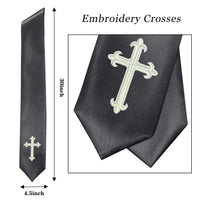 GradPlaza Choir Stole with Embroidery Crosses Adults' Traditional Church Choir Stoles 60"