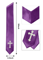 GradPlaza Choir Stole with Embroidery Crosses Adults' Traditional Church Choir Stoles 60"