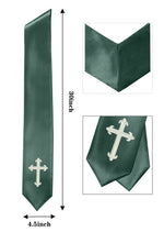 GradPlaza Choir Stole with Embroidery Crosses Adults' Traditional Church Choir Stoles 60"