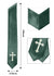 GradPlaza Choir Stole with Embroidery Crosses Adults' Traditional Church Choir Stoles 60"