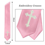 GradPlaza Choir Stole with Embroidery Crosses Adults' Traditional Church Choir Stoles 60"