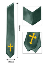 GradPlaza Choir Stole with Embroidery Crosses Adults' Traditional Church Choir Stoles 60"