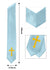 GradPlaza Choir Stole with Embroidery Crosses Adults' Traditional Church Choir Stoles 60"