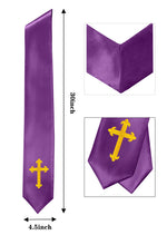 GradPlaza Choir Stole with Embroidery Crosses Adults' Traditional Church Choir Stoles 60"