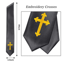 GradPlaza Choir Stole with Embroidery Crosses Adults' Traditional Church Choir Stoles 60"
