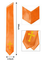 GradPlaza Choir Stole with Embroidery Crosses Adults' Traditional Church Choir Stoles 60"