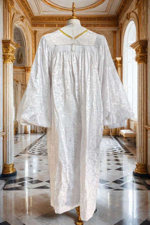 GradPlaza Adult Deluxe Priest Robe For Church Clergy Church Gown Cross With Embroidery