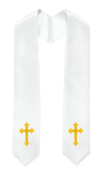 GradPlaza Choir Stole with Embroidery Crosses Adults' Traditional Church Choir Stoles 60"