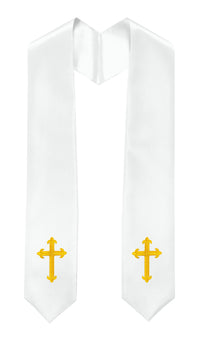 GradPlaza Choir Stole with Embroidery Crosses Adults' Traditional Church Choir Stoles 60"