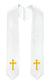 GradPlaza Choir Stole with Embroidery Crosses Adults' Traditional Church Choir Stoles 60"