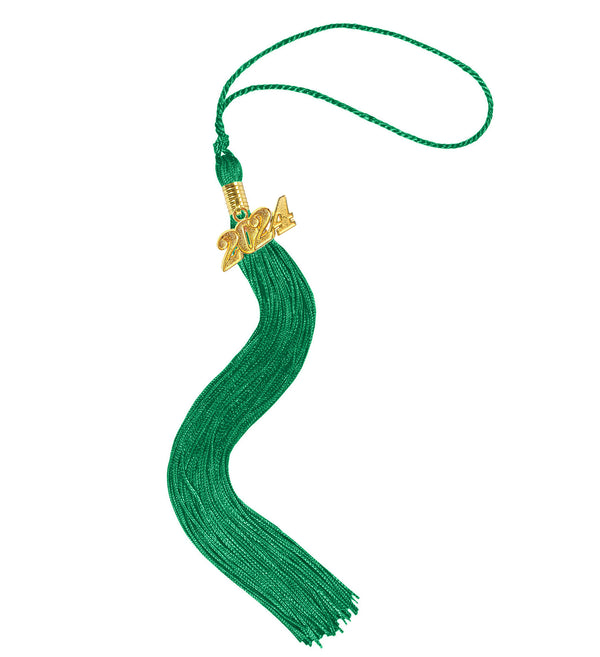 Shiny Kindergarten Graduation Cap Tassel Charm Emerald Green (One Size Fits All)