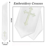 GradPlaza Choir Stole with Embroidery Crosses Adults' Traditional Church Choir Stoles 60"