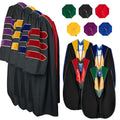 Custom Doctoral Gown  Hood and Tam Rich Color