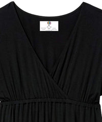 Gradplaza Women's Casual Dresses Short Sleeve V-Neck Dress with Pockets
